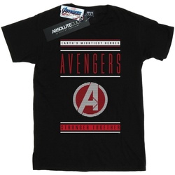 Abbigliamento Uomo T-shirts a maniche lunghe Marvel Avengers Endgame Stronger Together Nero