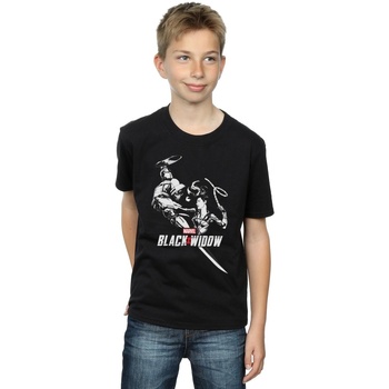 Abbigliamento Bambino T-shirt maniche corte Marvel Black Widow Movie Taskmaster Battle Nero