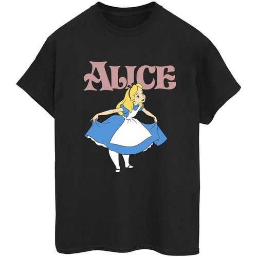 Abbigliamento Donna T-shirts a maniche lunghe Disney Alice In Wonderland Take A Bow Nero