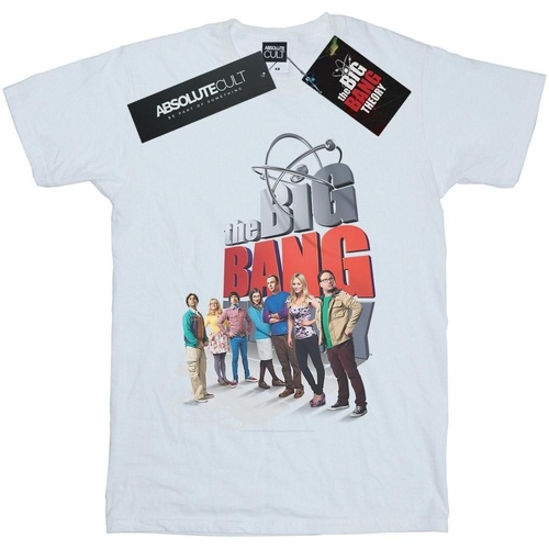 Abbigliamento Bambina T-shirts a maniche lunghe The Big Bang Theory Big Poster Bianco