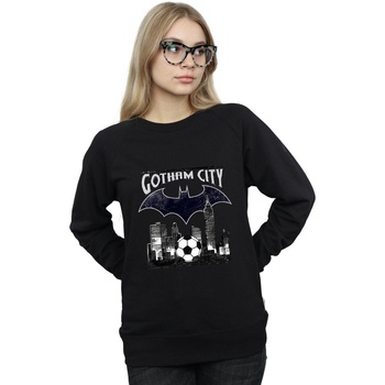 Abbigliamento Donna Felpe Dc Comics Batman Football Gotham City Nero