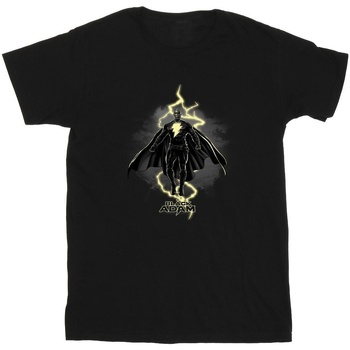 Abbigliamento Bambina T-shirts a maniche lunghe Dc Comics Black Adam Hovering Bolt Nero