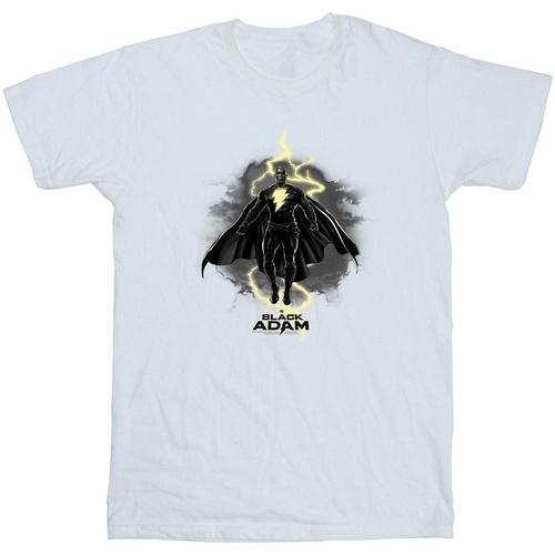 Abbigliamento Bambina T-shirts a maniche lunghe Dc Comics Black Adam Hovering Bolt Bianco