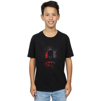 Abbigliamento Bambino T-shirt maniche corte Dc Comics Batman Splash Nero