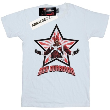 Abbigliamento Bambina T-shirts a maniche lunghe Marvel Black Widow Movie Red Guardian Star Bianco