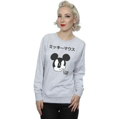 Abbigliamento Donna Felpe Disney Mickey Mouse Japanese Grigio