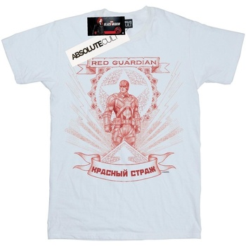Abbigliamento Bambina T-shirts a maniche lunghe Marvel Black Widow Movie Red Guardian Propaganda Bianco