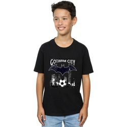 Abbigliamento Bambino T-shirt maniche corte Dc Comics Batman Football Gotham City Nero