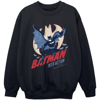 Abbigliamento Bambino Felpe Dc Comics Batman Into Action Nero