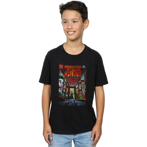 Abbigliamento Bambino T-shirt maniche corte Dc Comics Batman Rogues Gallery Cover Nero