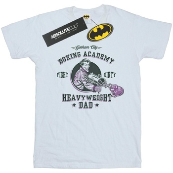 Abbigliamento Bambino T-shirt maniche corte Dc Comics Batman Heavyweight Dad Bianco