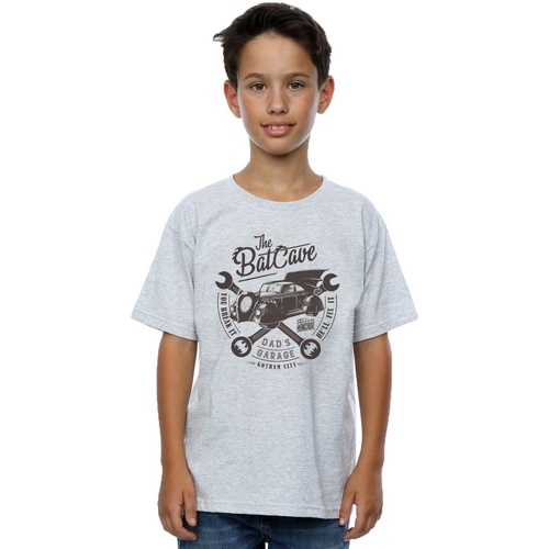 Abbigliamento Bambino T-shirt maniche corte Dc Comics Batman Dad's Garage Grigio