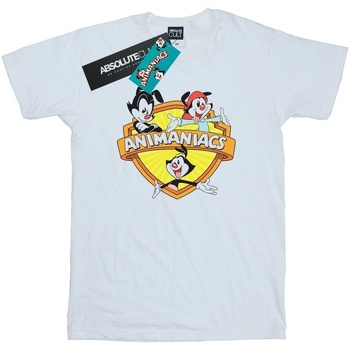 Abbigliamento Donna T-shirts a maniche lunghe Animaniacs Logo Crest Bianco