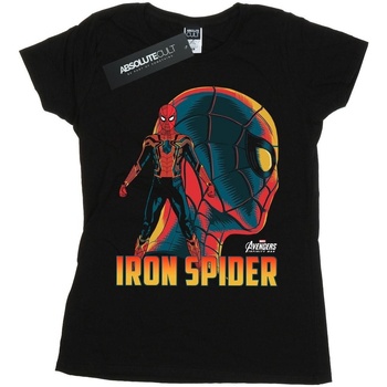 Abbigliamento Donna T-shirts a maniche lunghe Marvel BI9104 Nero