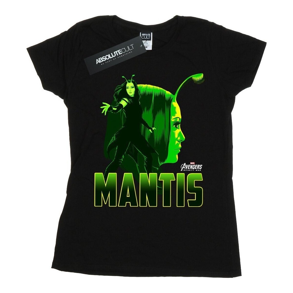 Abbigliamento Donna T-shirts a maniche lunghe Marvel Avengers Infinity War Mantis Character Nero