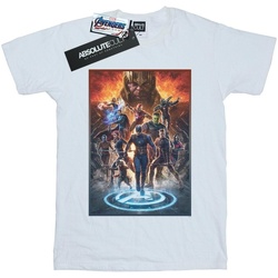 Abbigliamento Uomo T-shirts a maniche lunghe Marvel Avengers Endgame Heroes At War Bianco