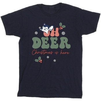 Abbigliamento Bambina T-shirts a maniche lunghe Disney Bambi Oh Deer Blu
