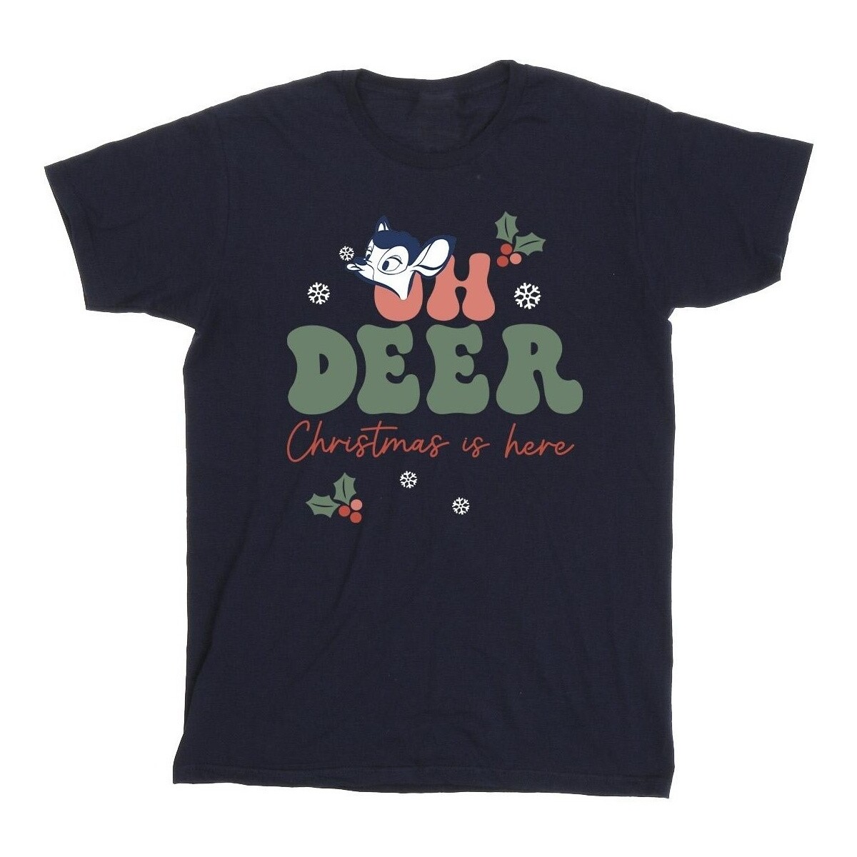 Abbigliamento Bambina T-shirts a maniche lunghe Disney Bambi Oh Deer Blu