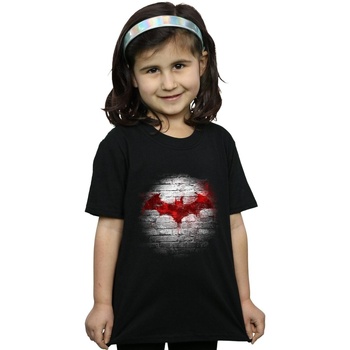 Image of T-shirts a maniche lunghe Dc Comics Batman Logo Wall
