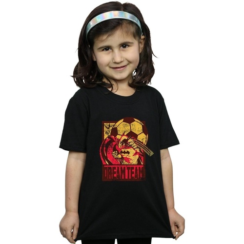 Abbigliamento Bambina T-shirts a maniche lunghe Dc Comics BI9190 Nero