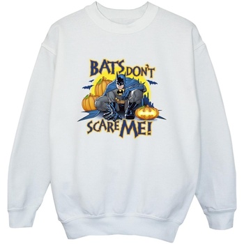 Abbigliamento Bambino Felpe Dc Comics Batman Bats Don't Scare Me Bianco