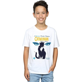 Abbigliamento Bambino T-shirt maniche corte Dc Comics Batman Catwoman When In Rome Bianco