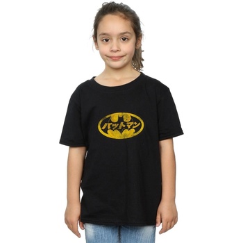 Abbigliamento Bambina T-shirts a maniche lunghe Dc Comics BI9296 Nero