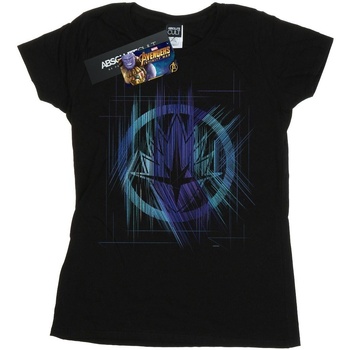 Abbigliamento Donna T-shirts a maniche lunghe Marvel BI9322 Nero