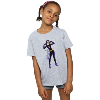 Abbigliamento Bambina T-shirts a maniche lunghe Dc Comics Catwoman Happy Pose Grigio