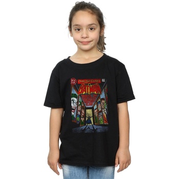 Abbigliamento Bambina T-shirts a maniche lunghe Dc Comics Batman Rogues Gallery Cover Nero
