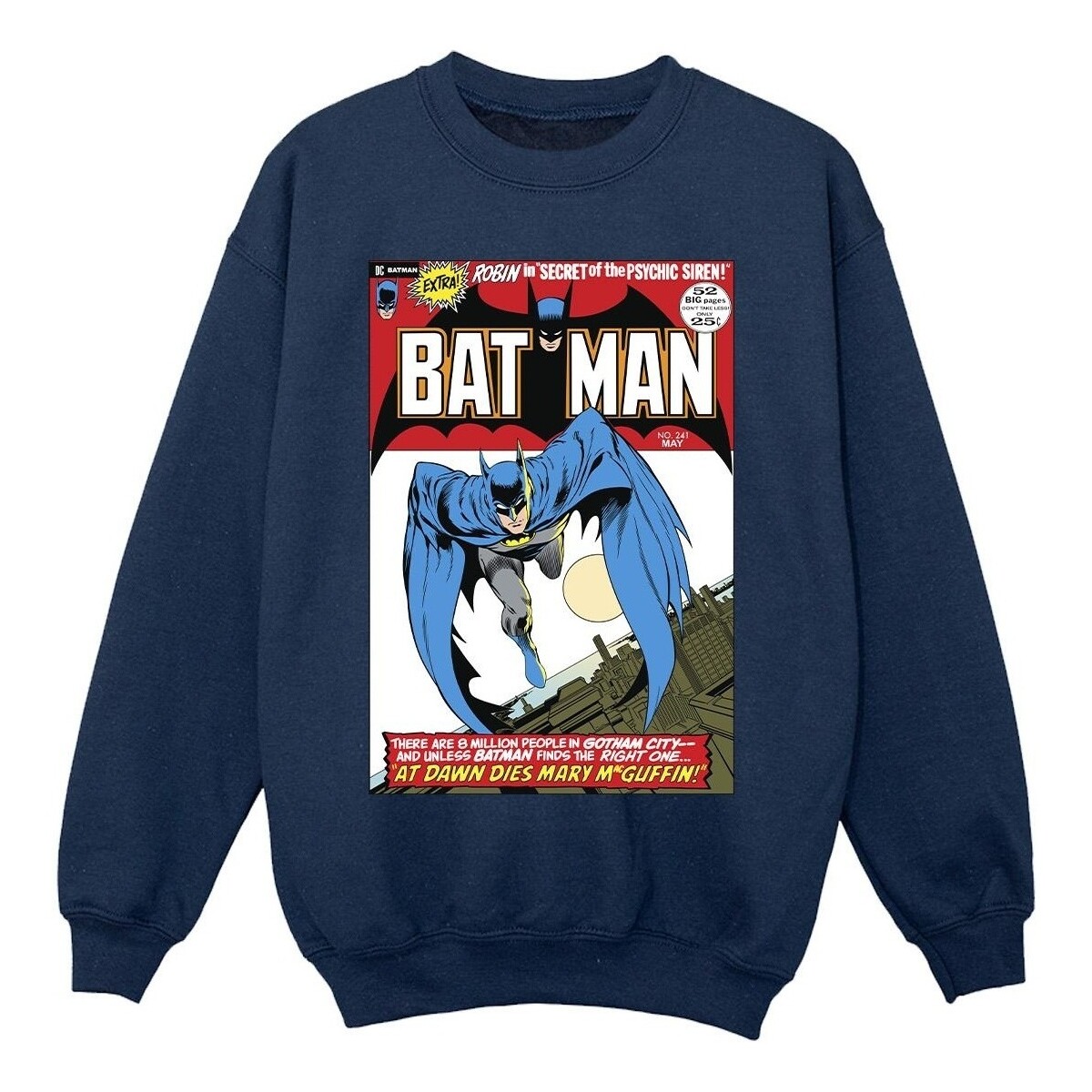 Abbigliamento Bambina Felpe Dc Comics Running Batman Cover Blu