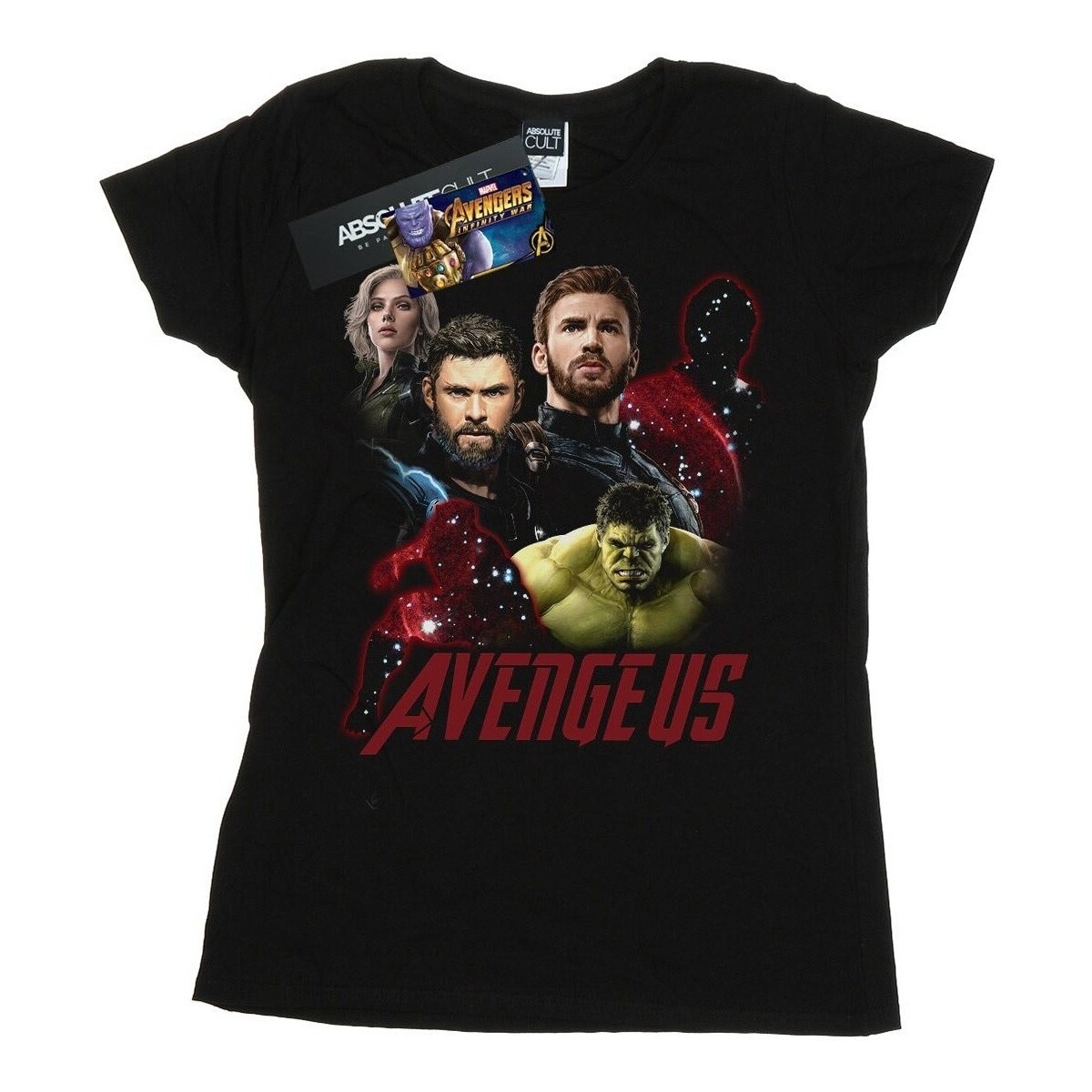 Abbigliamento Donna T-shirts a maniche lunghe Marvel Avengers Infinity War The Fallen Nero