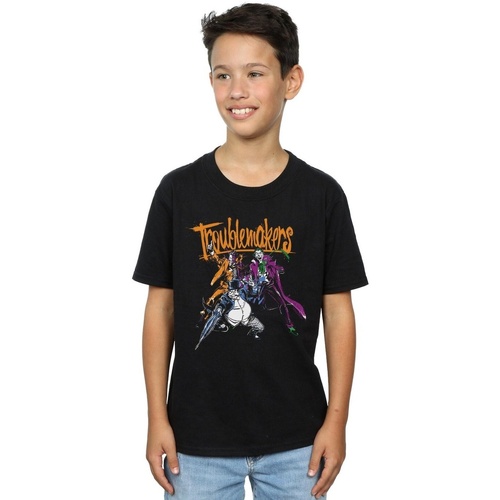 Abbigliamento Bambino T-shirt maniche corte Dc Comics Batman Troublemakers Nero