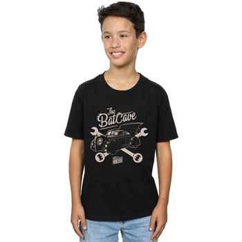 Abbigliamento Bambino T-shirt maniche corte Dc Comics Batman The Original Mancave Nero