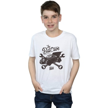 Abbigliamento Bambino T-shirt maniche corte Dc Comics Batman The Original Mancave Bianco