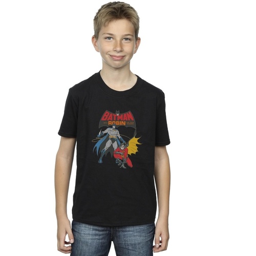 Abbigliamento Bambino T-shirt maniche corte Dc Comics Batman And Robin Nero