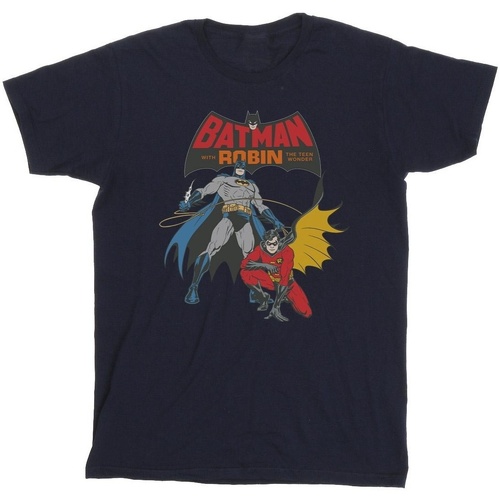 Abbigliamento Bambino T-shirt & Polo Dc Comics Batman And Robin Blu