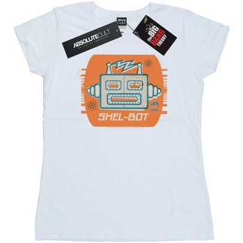 Abbigliamento Donna T-shirts a maniche lunghe The Big Bang Theory Shel-Bot Icon Bianco