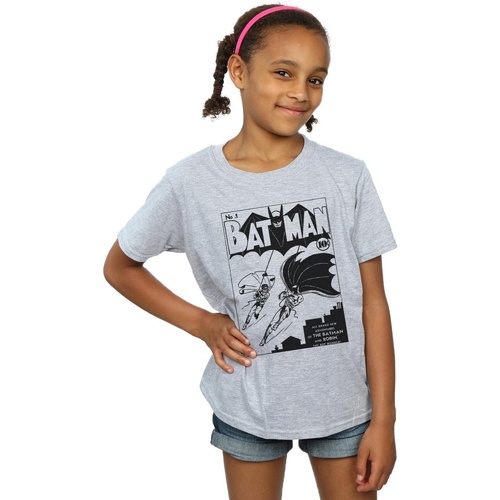 Abbigliamento Bambina T-shirts a maniche lunghe Dc Comics Batman No. 1 Mono Grigio