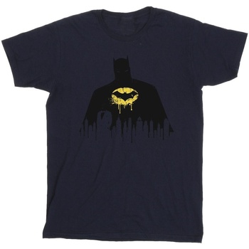 Abbigliamento Bambino T-shirt maniche corte Dc Comics Batman Shadow Paint Blu