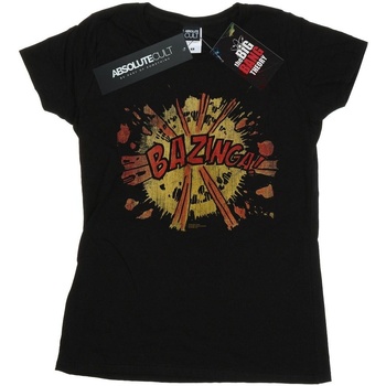 Abbigliamento Donna T-shirts a maniche lunghe The Big Bang Theory Bazinga Explosion Nero