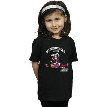 Abbigliamento Bambina T-shirts a maniche lunghe Dc Comics Harley Quinn Come Out And Play Nero