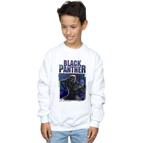 Abbigliamento Bambino Felpe Marvel Black Panther Tech Badge Bianco