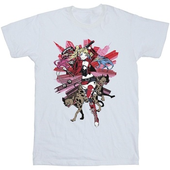 Abbigliamento Bambino T-shirt maniche corte Dc Comics Harley Quinn Hyenas Bianco