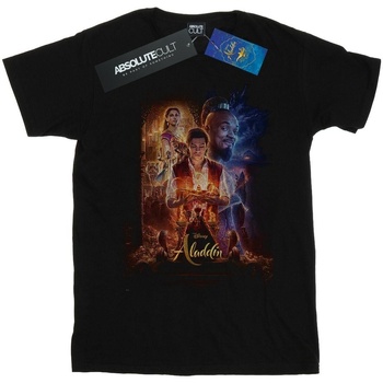 Abbigliamento Uomo T-shirts a maniche lunghe Disney Aladdin Movie Poster Nero