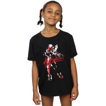 Abbigliamento Bambina T-shirts a maniche lunghe Dc Comics Harley Quinn Hi Puddin Nero