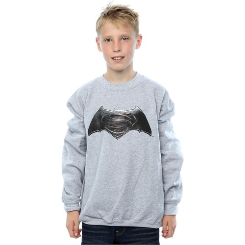 Abbigliamento Bambino Felpe Dc Comics Batman v Superman Logo Grigio