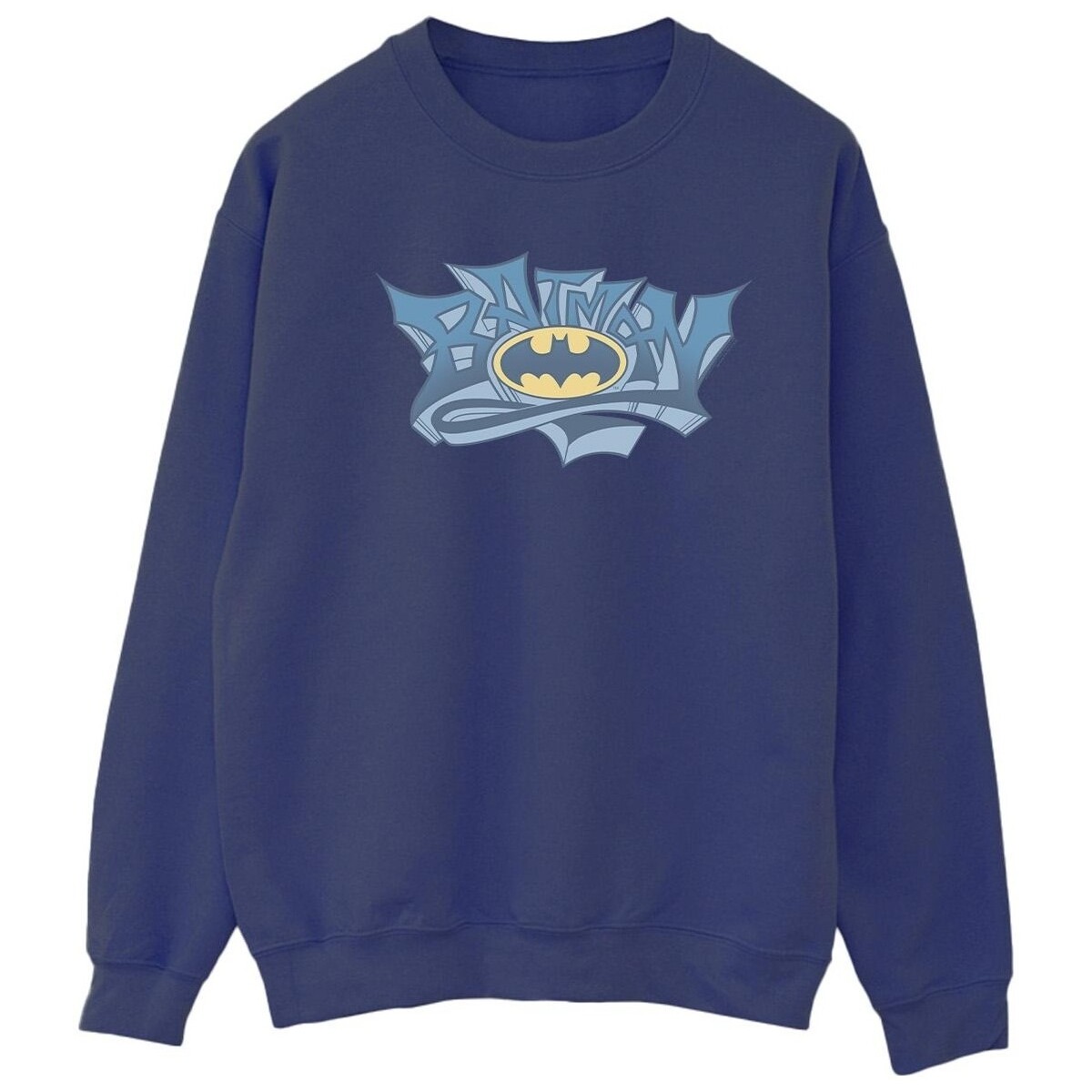 Abbigliamento Donna Felpe Dc Comics Batman Graffiti Logo Blu