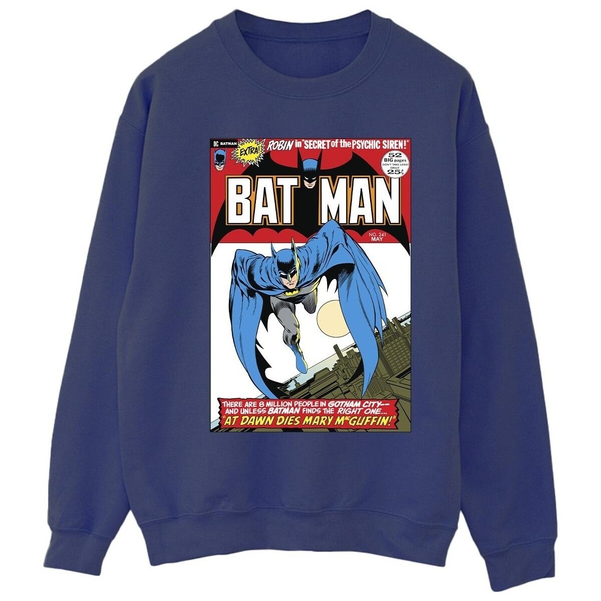 Abbigliamento Donna Felpe Dc Comics Running Batman Cover Blu