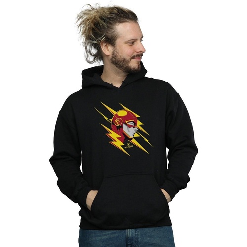 Abbigliamento Uomo Felpe Dc Comics The Flash Lightning Portrait Nero